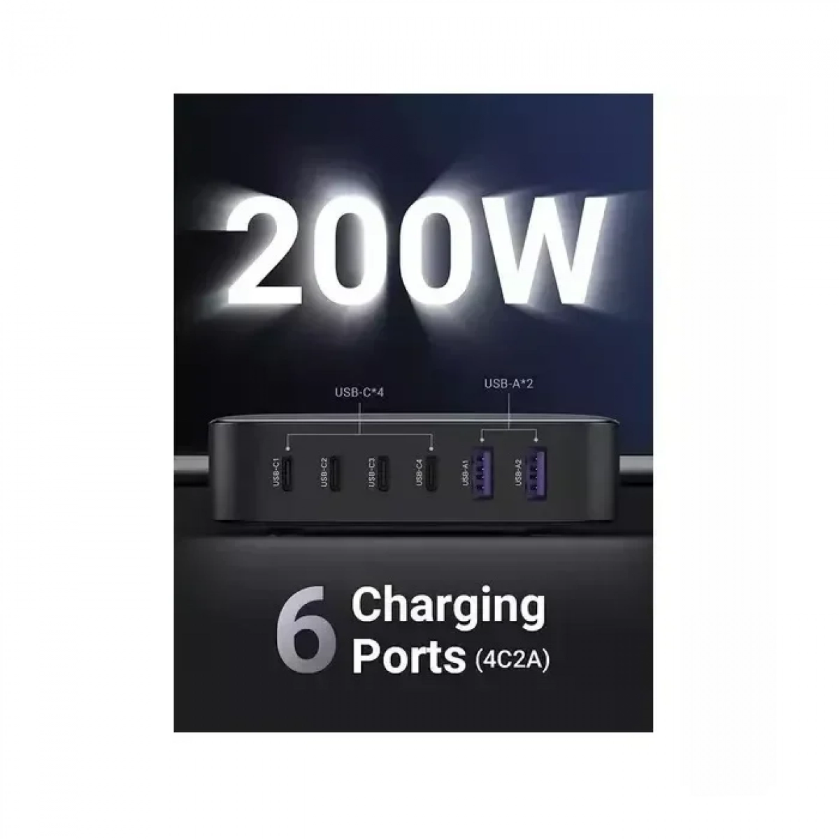 Φορτιστής GaN II UGREEN CD271 200W PDx4 & QC4.0x2 40914
