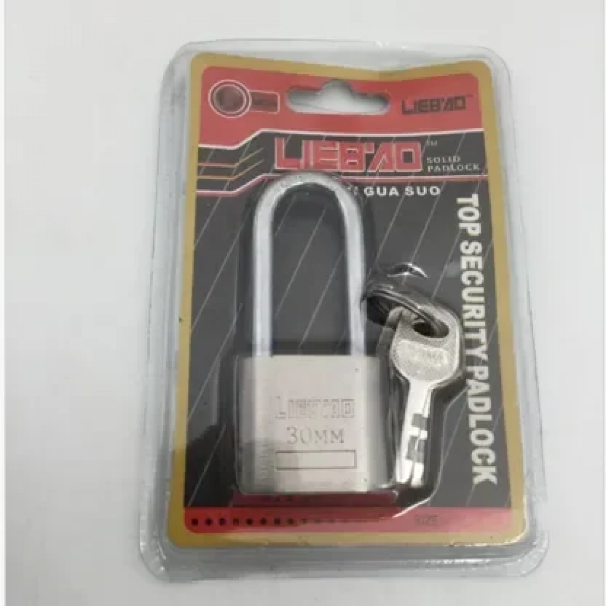 Λουκέτο Πολλαπλών Χρήσεων 30mm Μακρύλαιμο LIEB'AO Top Security