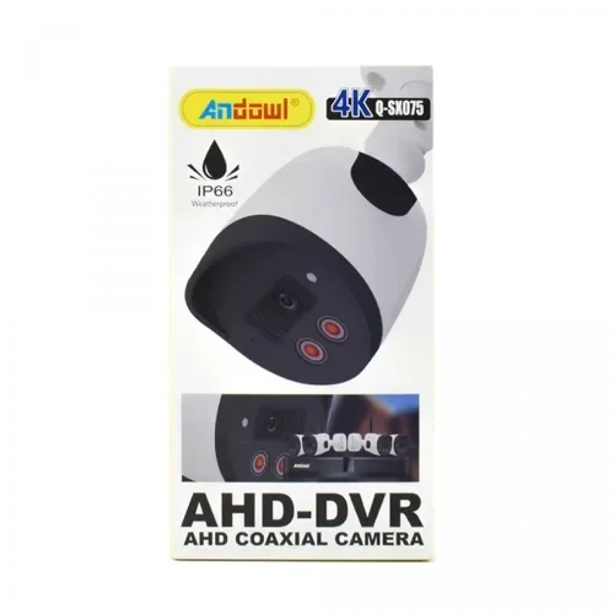 Κάμερα καταγραφικού 4Κ AHD-DVR IP66 εξωτερικού χώρου Andowl Q-SX075 – λευκό - Image 4