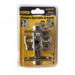 Σετ 2 Ρυθμιζόμενοι Μεντεσέδες 35mm & Βίδες Bossram 623522