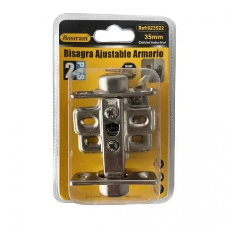 Σετ 2 Ρυθμιζόμενοι Μεντεσέδες 35mm & Βίδες Bossram 623522