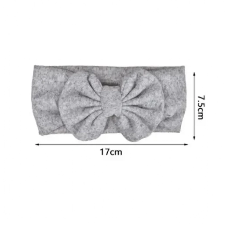 Παιδική κορδέλα μαλλιών 17x7.5cm 94800 γκρι