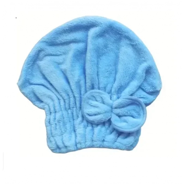 Πετσέτα στεγνώματος μαλλιών 22x25cm 98594 γαλάζιο