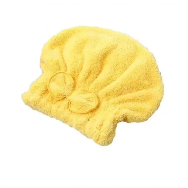 Πετσέτα στεγνώματος μαλλιών 22x25cm 98594 κίτρινο