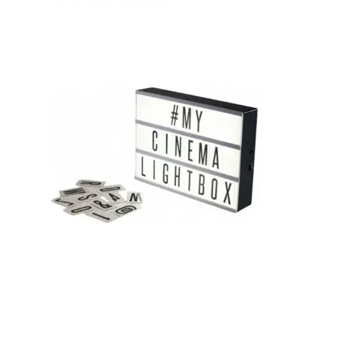 Πίνακας LED A4 διακοσμητικός φωτιζόμενος 30x22x5cm με 94 γράμματα A4 box BH2055 - Image 4