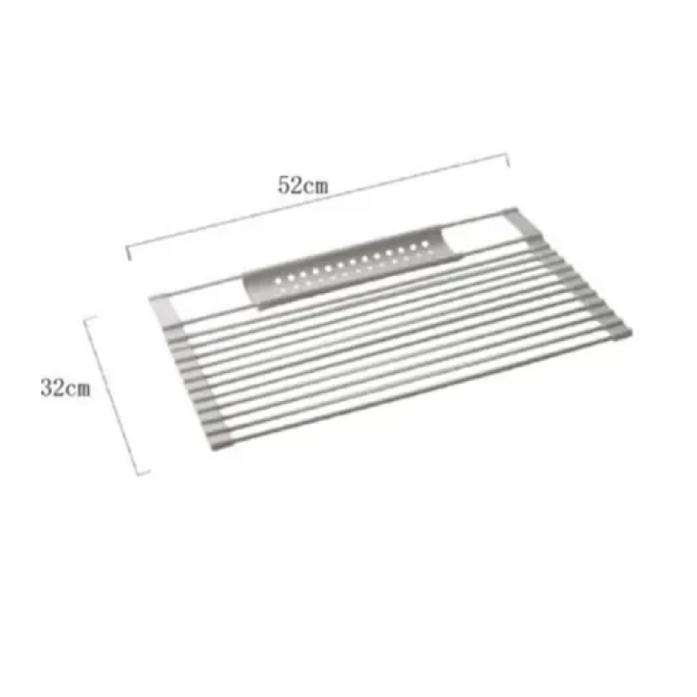 Ράφι αποστράγγισης νεροχύτη 32x52cm 94943 γκρι