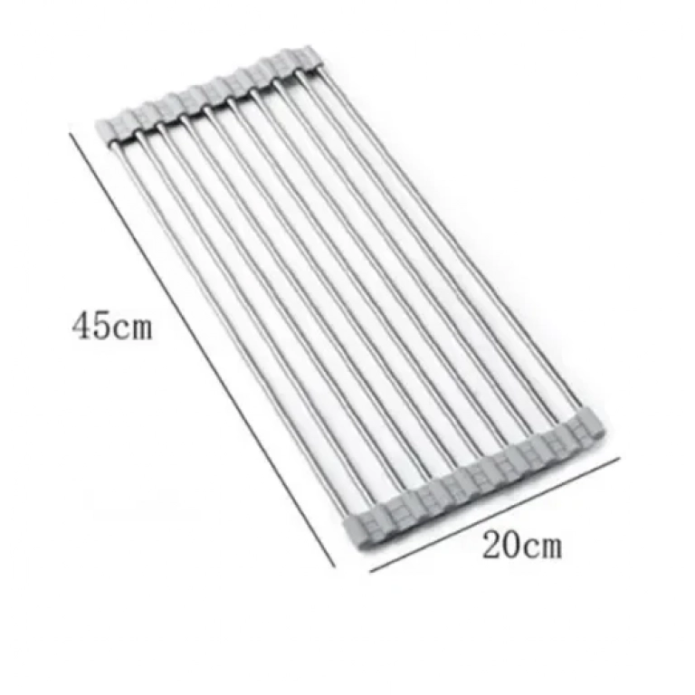 Ράφι αποστράγγισης νεροχύτη 45x20cm 94936 γκρι