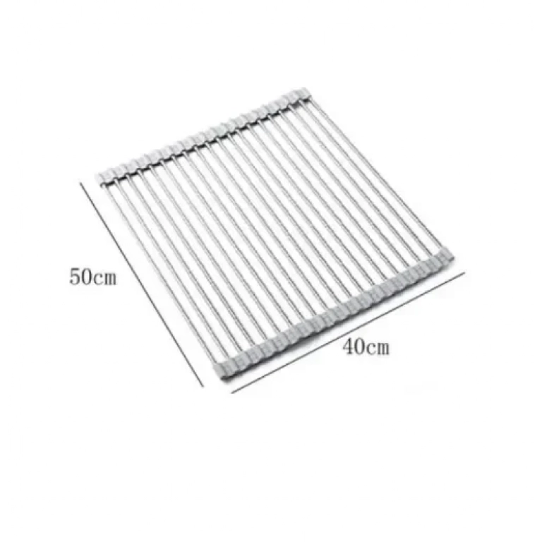 Ράφι αποστράγγισης νεροχύτη 50x40cm 94938 γκρι