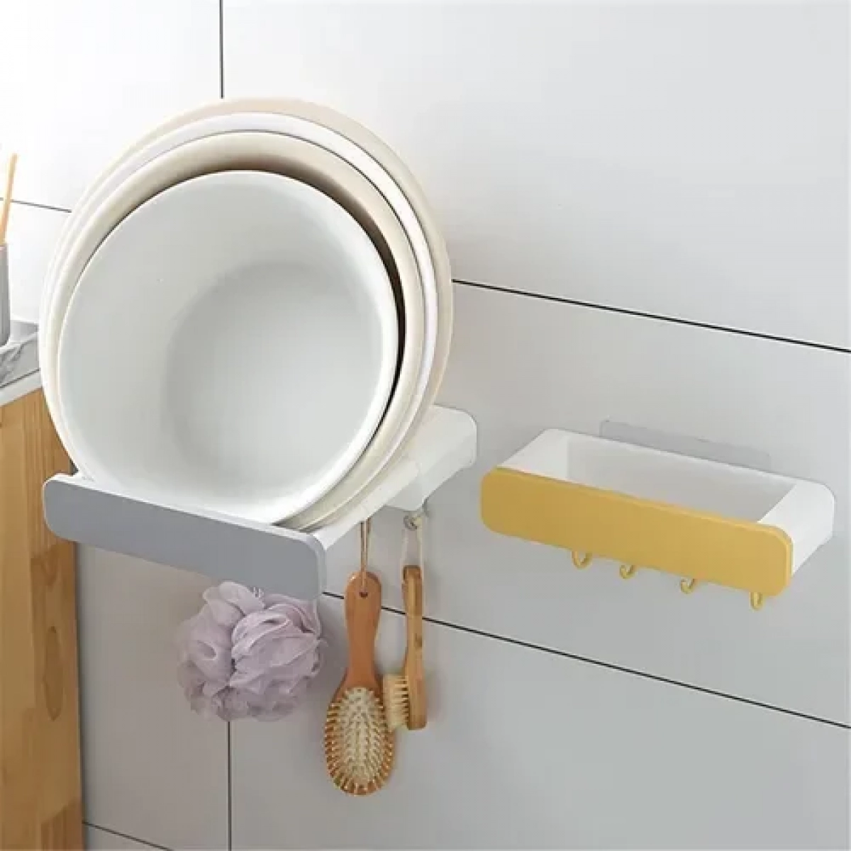 Ράφι οργάνωσης κουζίνας/μπάνιου 26.5x25x5.5x10cm 94901 γκρι - Image 5