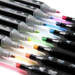 Σετ ανεξίτηλοι μαρκαδόροι ζωγραφικής με διπλή μύτη & βαλιτσάκι μεταφοράς σε 262 χρώματα