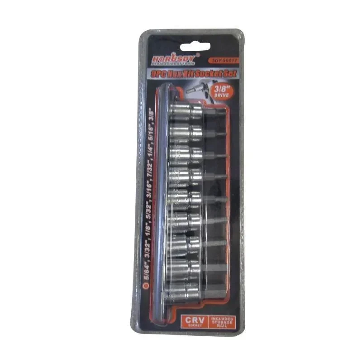 Σετ Καρυδάκια Με Μύτη Allen 9τμχ 3/8″ Horusdy SDY-96017