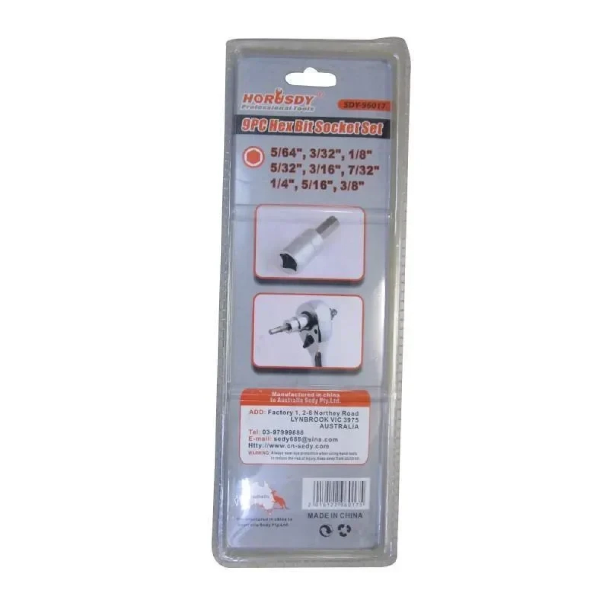 Σετ Καρυδάκια Με Μύτη Allen 9τμχ 3/8″ Horusdy SDY-96017