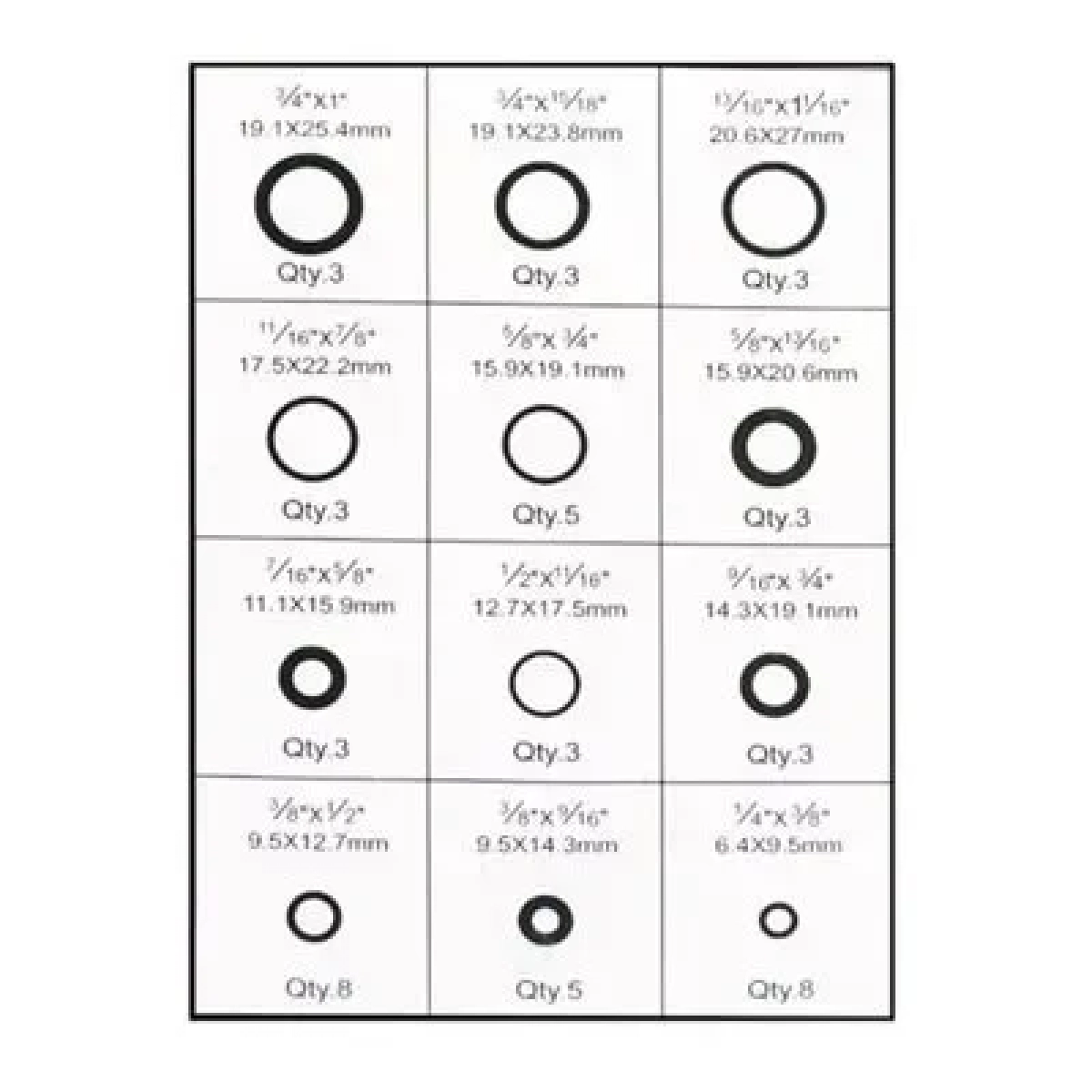 Σετ Λαστιχάκια O-Ring 50τμχ