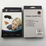Σετ Ταξιδίου Ωτοασπίδες, Μάσκα Ύπνου και Μαξιλαράκι 3 Τεμάχια