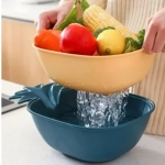 Σουρωτήρι διπλό 10x32.4x22.2cm 94970 ροζ - Image 3