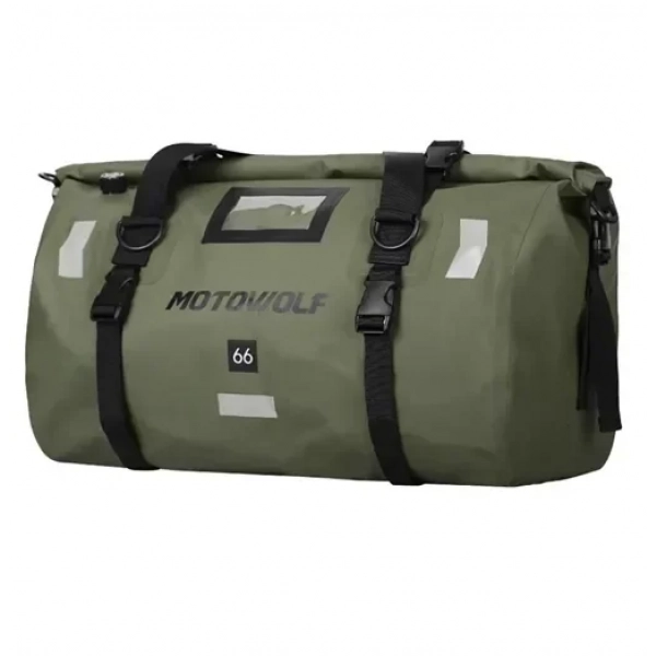 Στεγανός σάκος 66L ουράς μοτοσυκλέτας Motowolf MDL0717 – χακί