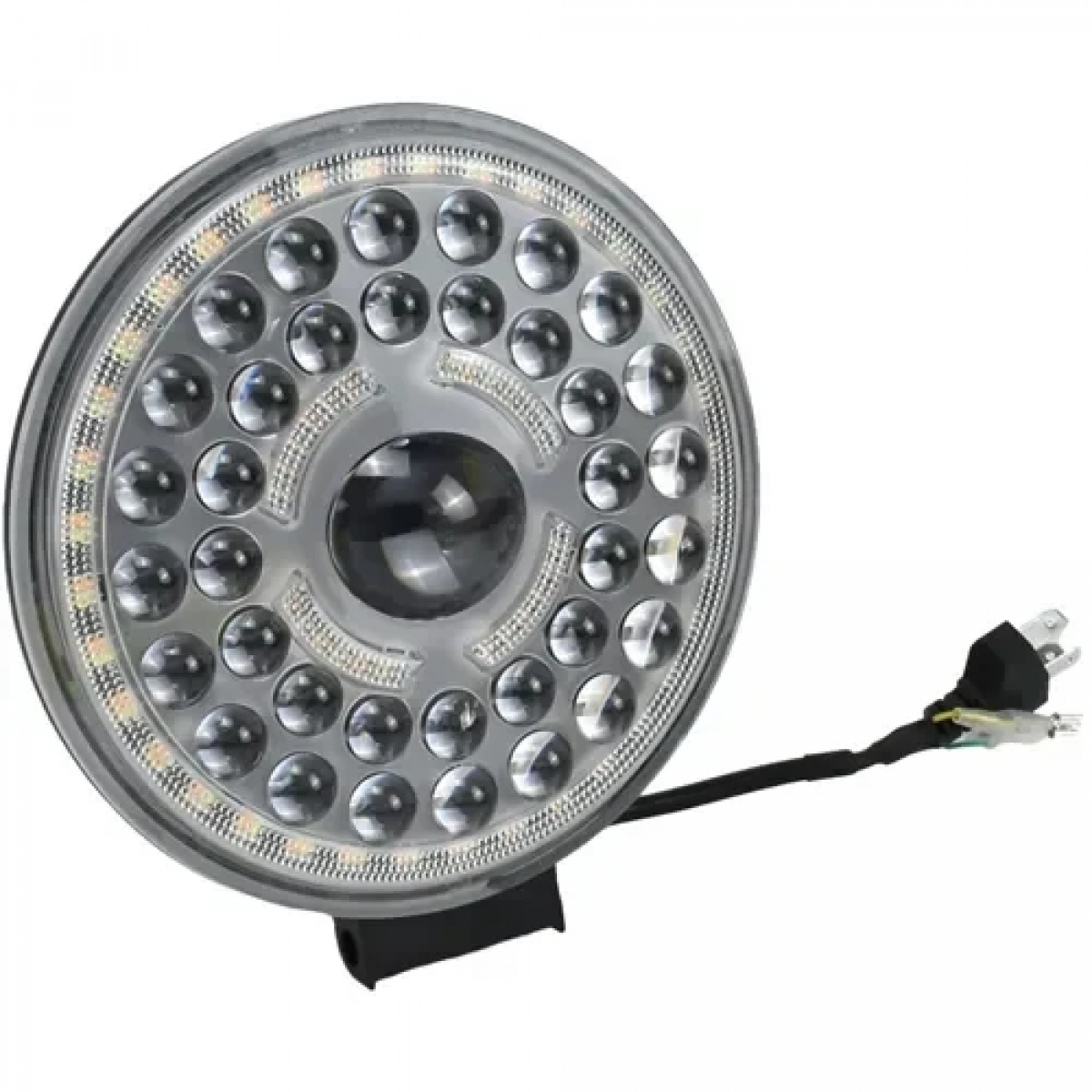 Στρογγυλός προβολέας αυτοκινήτου LED 12V 44W 18cm με λευκό φωτισμό 1τμχ Andowl Q-LED07 - Image 2