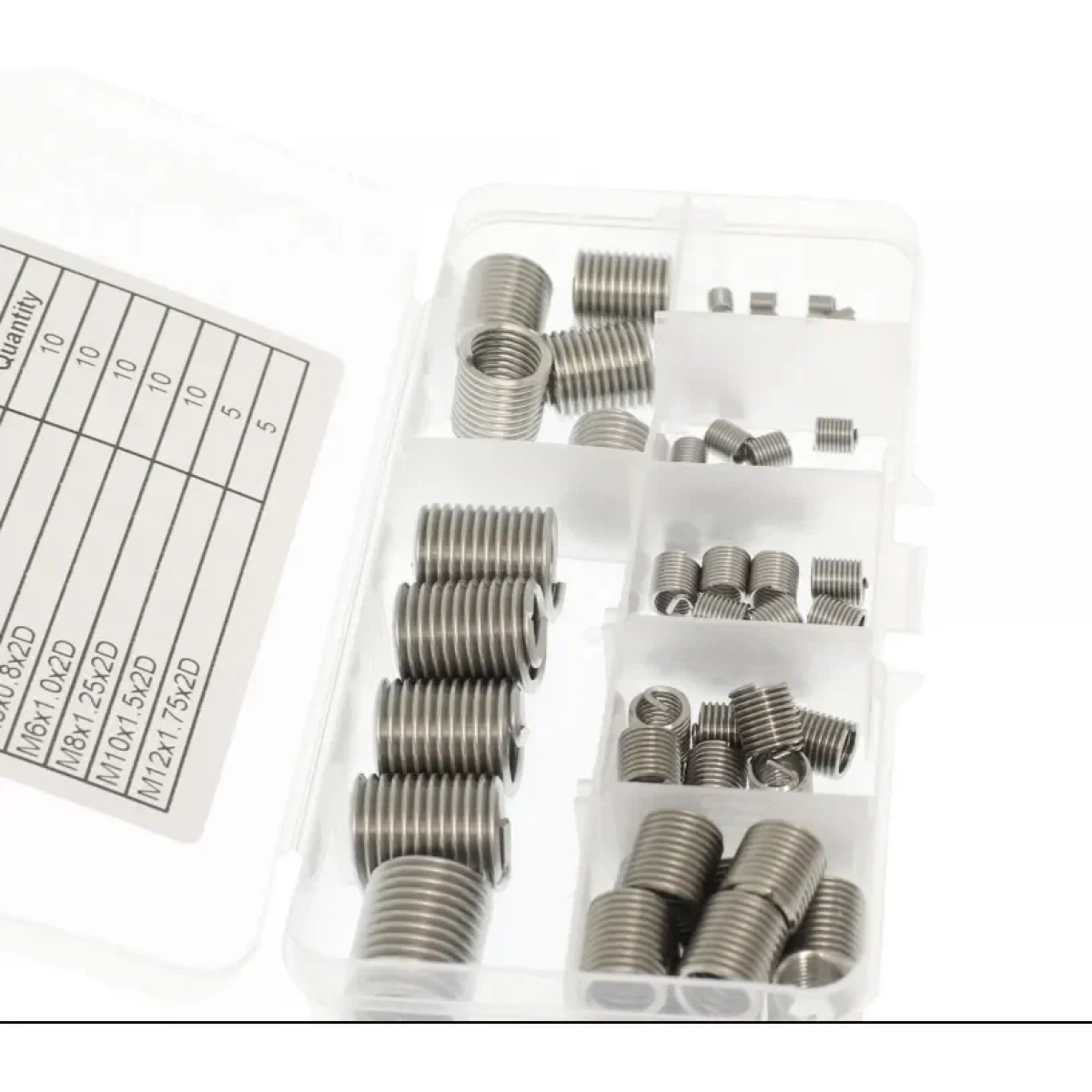 Σετ Helicoil ελατήρια επισκευής σπειρωμάτων σε 7 διαφορετικά μεγέθη 60 τεμαχίων-OEM