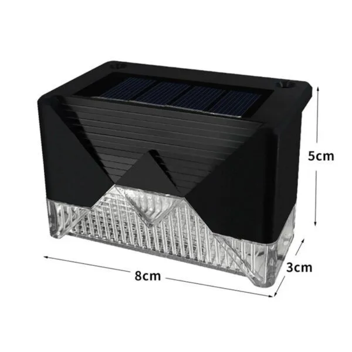 Ηλιακό Γωνιακό Φωτιστικό Νυκτός Με 2 LED IP65 Λευκό Ψυχρό 4 τεμ.