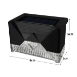 Ηλιακό Γωνιακό Φωτιστικό Νυκτός Με 2 LED IP65 Λευκό Ψυχρό 4 τεμ.
