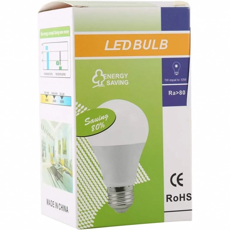 Λευκός Λαμπτήρας LED Εξοικονόμησης Ενέργειας για Ντουί B22