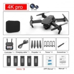 Duqi E88 pro drone με ευρεία γωνία Hd 4k 1080p διπλό ύψος κάμερας κρατήστε Wifi Rc πτυσσόμενο quadcopter και ΔΩΡΟ η λαμπάδα - Image 2
