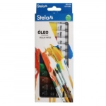 Χρώματα Λαδιού σε 12 Διαφορετικά Χρώματα 12ml Stelan 689106