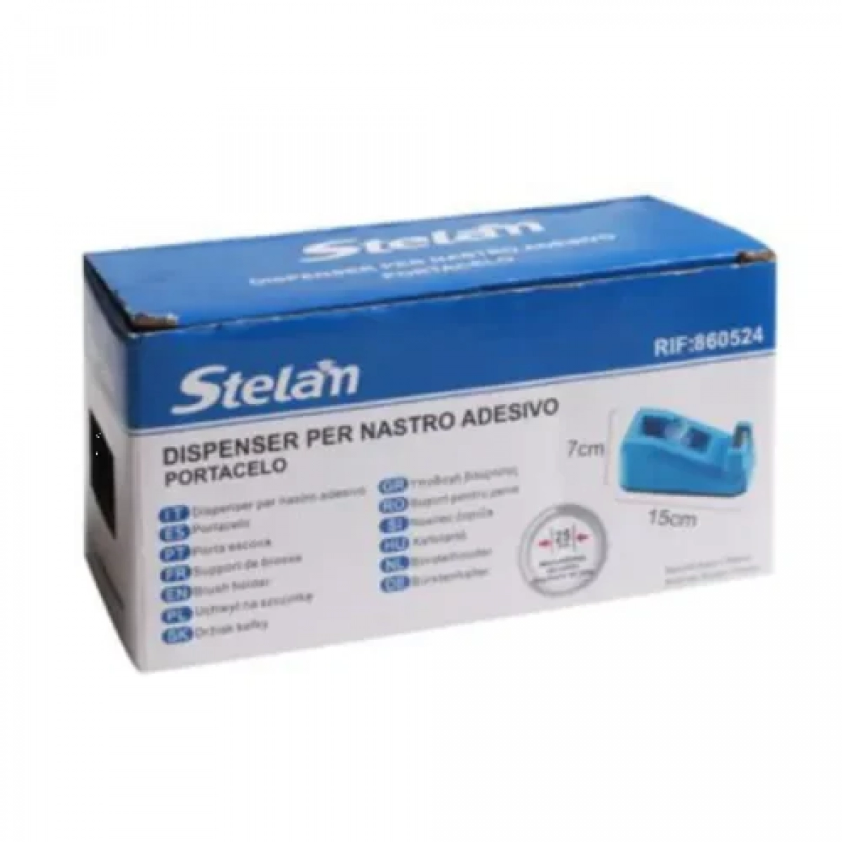 Βάση Σελοτέιπ 70x150mm Μπλε Stelan 860524