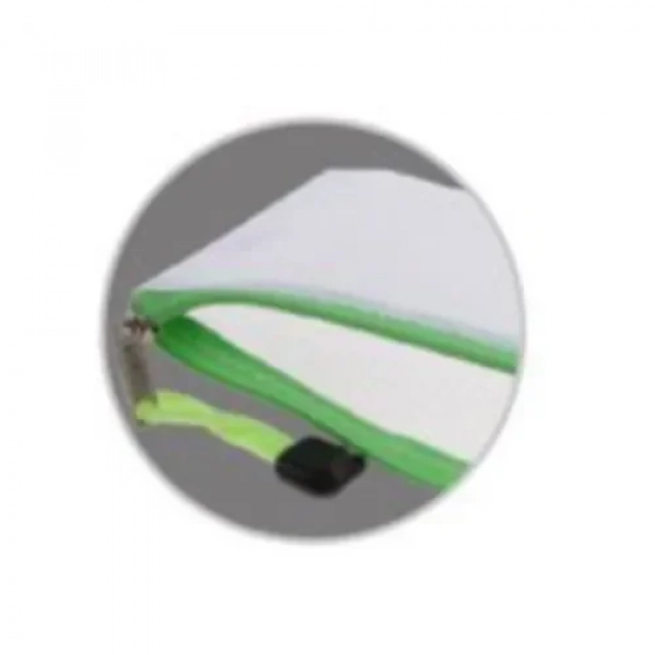 Φάκελος Διαφανής με Φερμουάρ Α6 10.5x23cm Πράσινο Stelan 999076