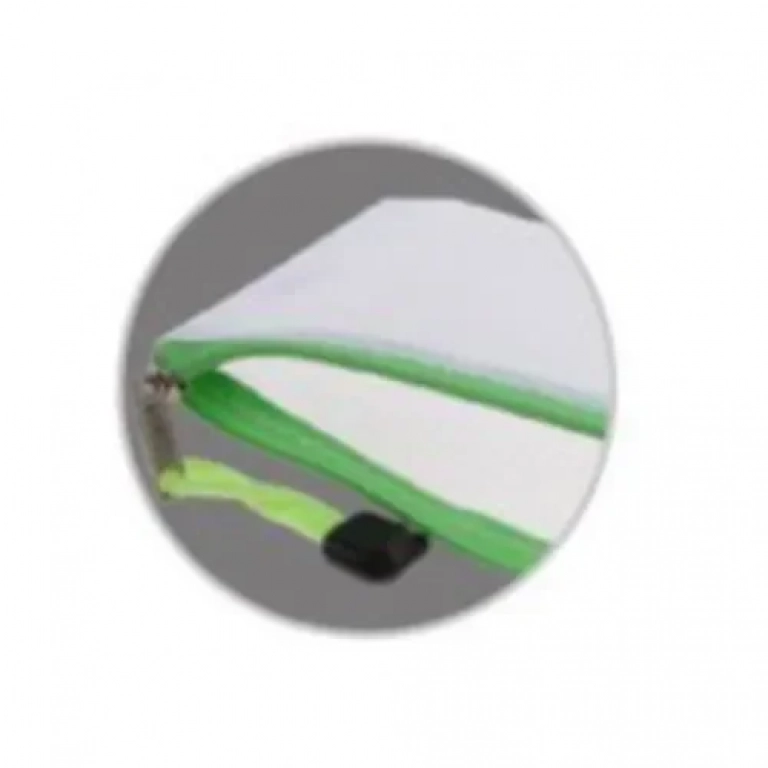 Φάκελος Διαφανής με Φερμουάρ Α6 10.5x23cm Πράσινο Stelan 999076