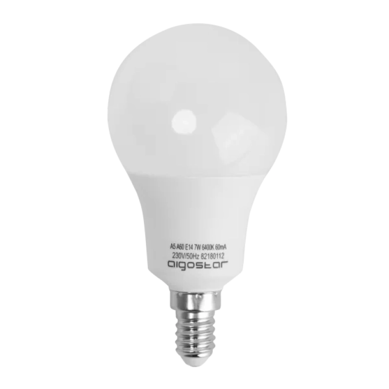Λάμπα LED A60 E14 7W 3000K Θερμό Λευκό Aigostar
