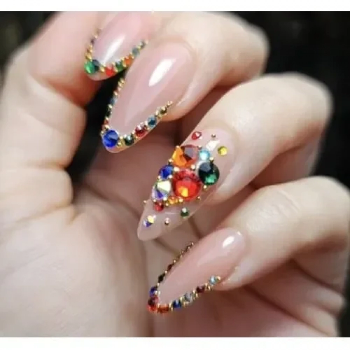 Διακοσμητικά Στρασάκια Πολύχρωμα 2.5 mm για Nail Art A5953