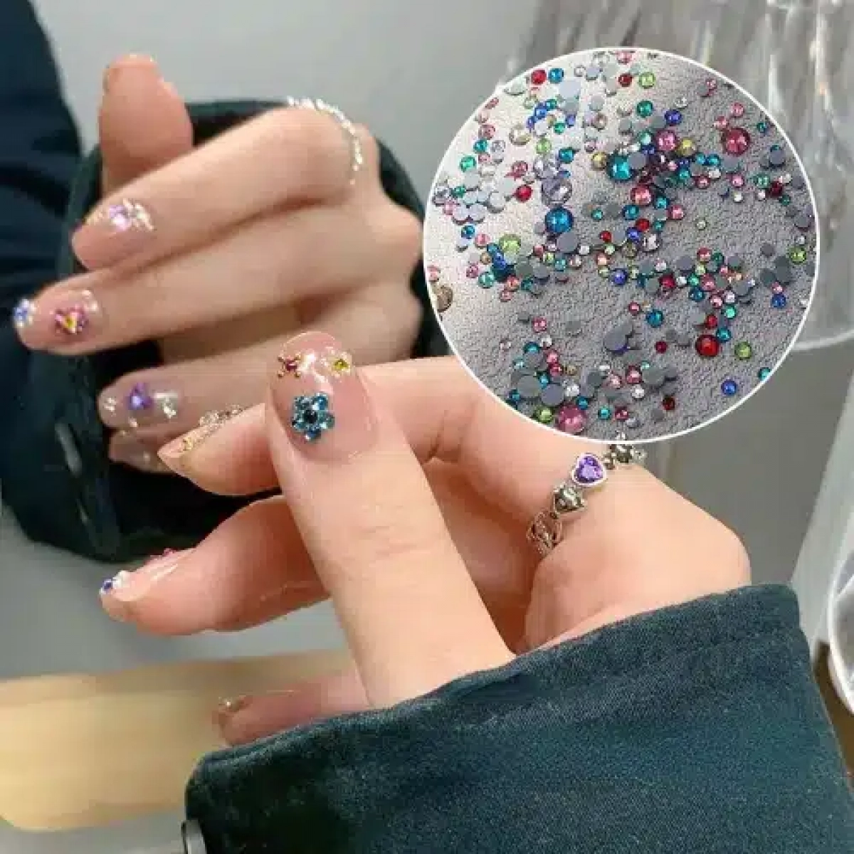 Διακοσμητικά Στρασάκια Πολύχρωμα 2.5 mm για Nail Art A5953