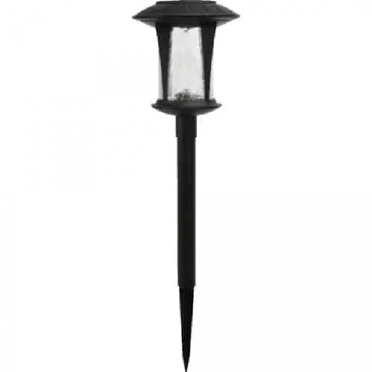 Ηλιακό Διακοσμητικό Φωτιστικό Κήπου LED "Glass" 13x42 cm σε Μαύρο Χρώμα Ε-1814