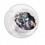 Ιριδίζουσα Παγιέτα σε Βαζάκι 2g για Nail Art σε Ασημί χρώμα A436