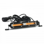 Mini Μπάρα LED COB Πορτοκαλί Φωτισμού Σταθερού & Strobe 18W 12/24V IP67 OEM 30271 – Μαύρο