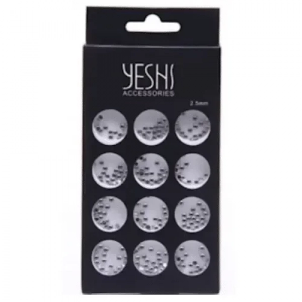 Διακοσμητικά Στρασάκια Ασημί 2.5mm για Nail Art A5952