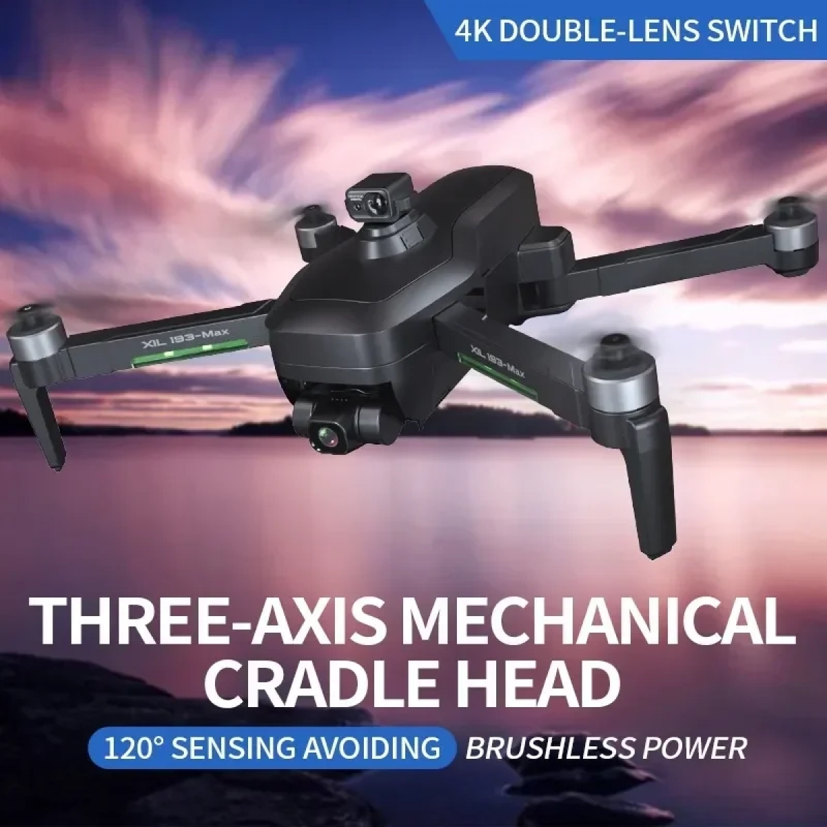 XIL Drone 193 MAX 5G 4K GPS WiFi Dual Camera Drone