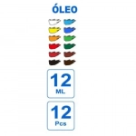Χρώματα Λαδιού σε 12 Διαφορετικά Χρώματα 12ml Stelan 689106