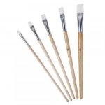 Πινέλα Ζωγραφικής Πλακέ Σετ 5 τμχ Stelan 689118