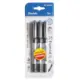 Στυλό Υγρής Μελάνης Rollpoint G5 Με Κλιπ & Πάχος Μύτης 0.5mm Σετ 3 τμχ Stelan 688558
