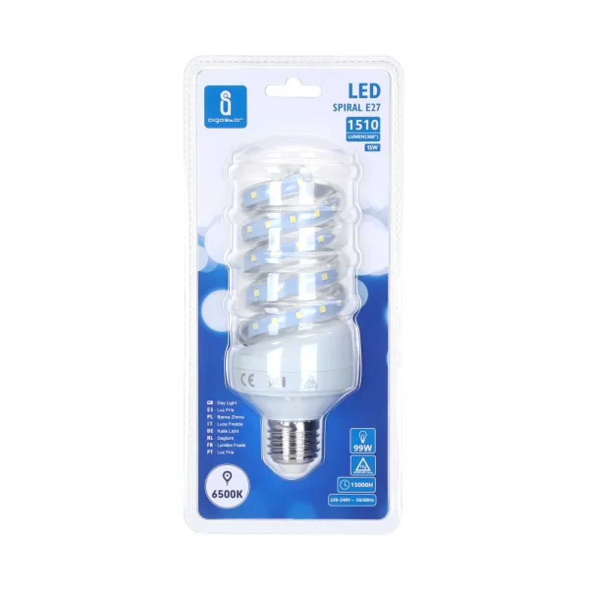 Λάμπα LED E27 15W 6500K Aigostar