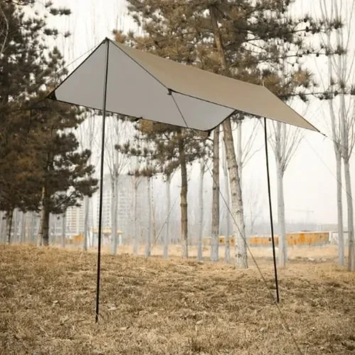 Αδιάβροχη Τέντα Μουσαμά με 2 στύλους 3x4m Camping Big Conopy Tent SDS-21324