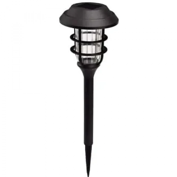 Ηλιακό Διακοσμητικό Φωτιστικό Κήπου LED "Ring" 12x42 cm σε Μαύρο Χρώμα Ε-1011