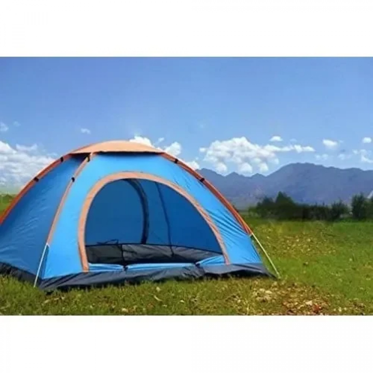 Φορητή Σκηνή 3 Ατόμων 200x150cm Μπλε SDS-21318