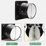 Επιτοίχιος Εξαεριστήρας 100mm 20w σε Μαύρο SDS-21183