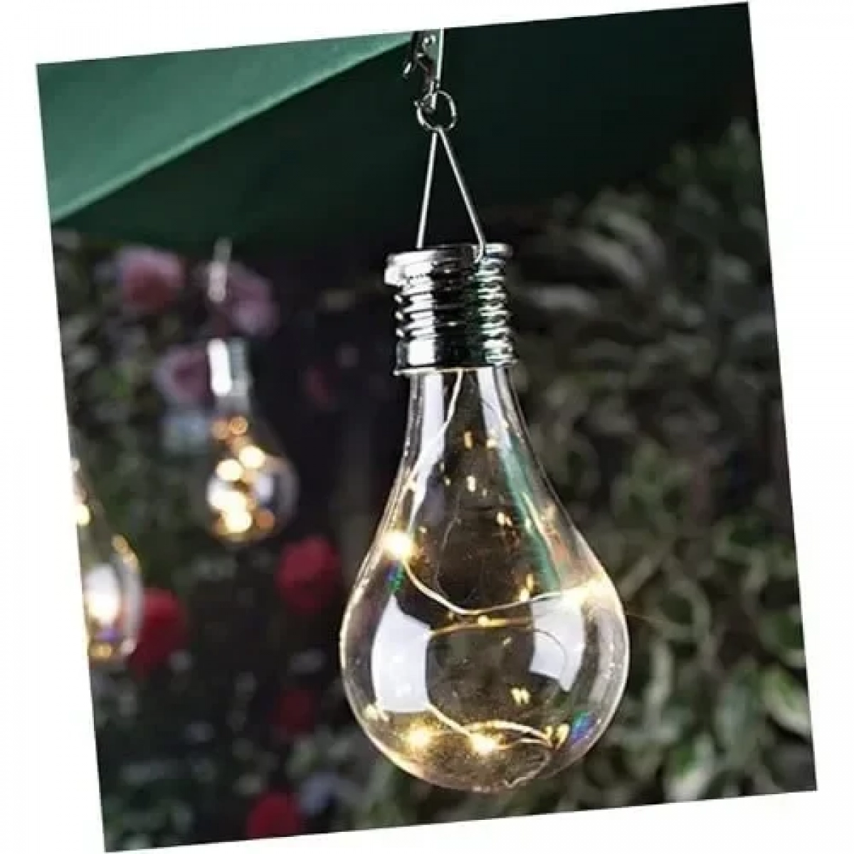 Ηλιακή Λάμπα 4 LED Λευκό 7.5x16cm TNS YN-P-01