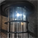 Ηλιακό Διακοσμητικό Φωτιστικό Κήπου LED "Ring" 12x42 cm σε Μαύρο Χρώμα Ε-1011