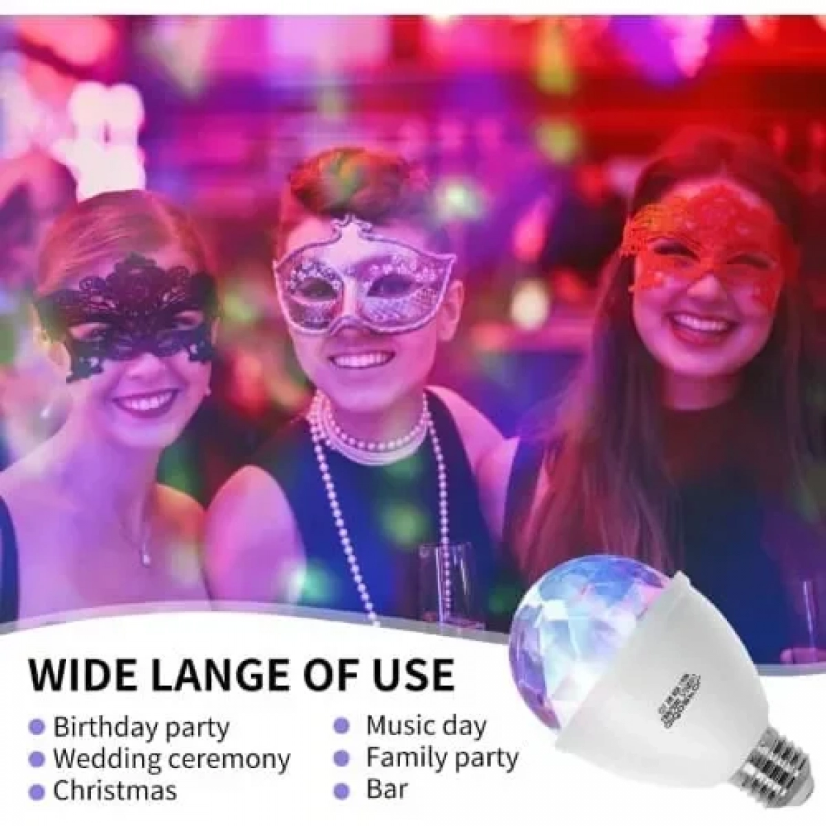 Διακοσμητικός Λαμπτήρας LED RGB E27 3W Aigostar