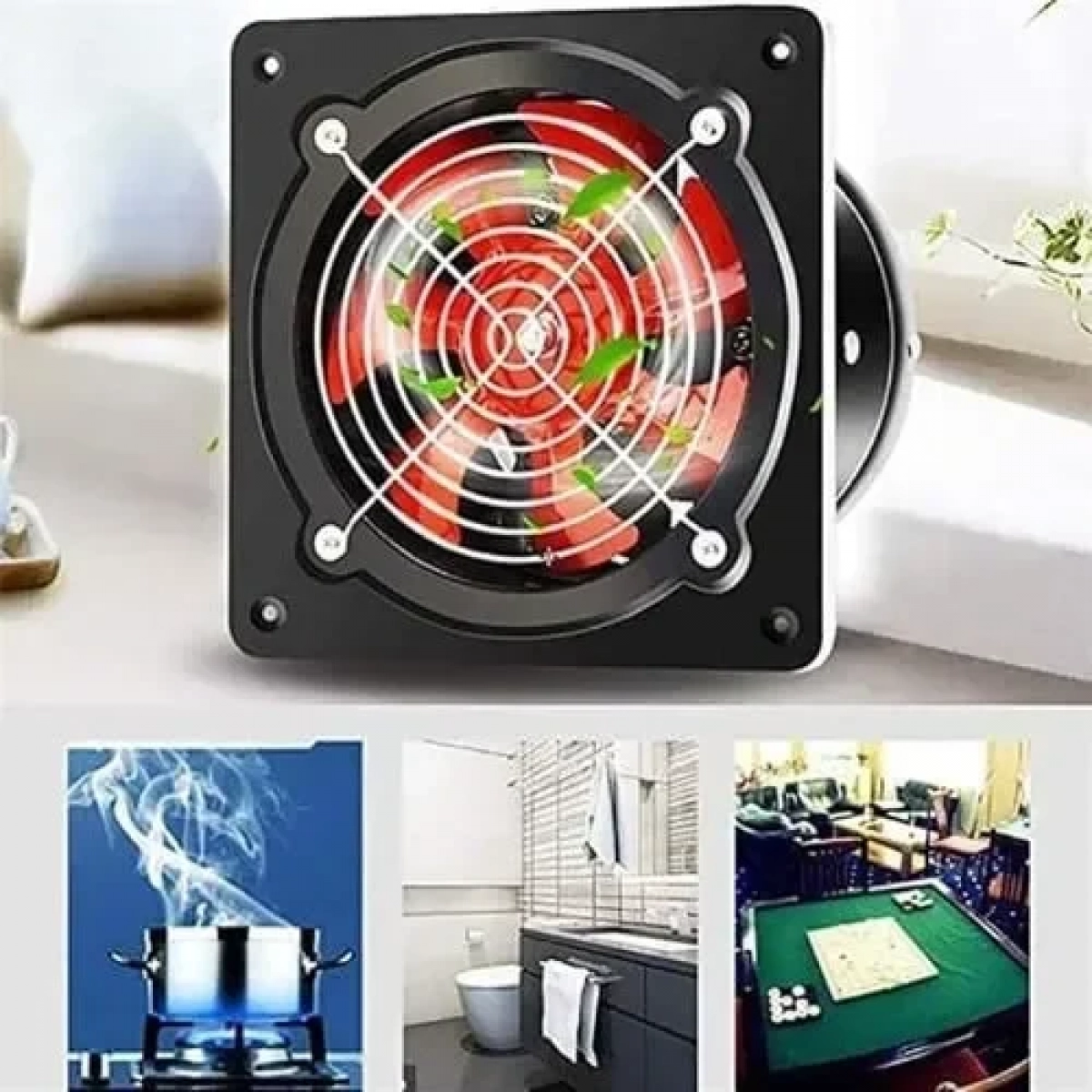 Επιτοίχιος Εξαεριστήρας 100mm 20w σε Μαύρο SDS-21183